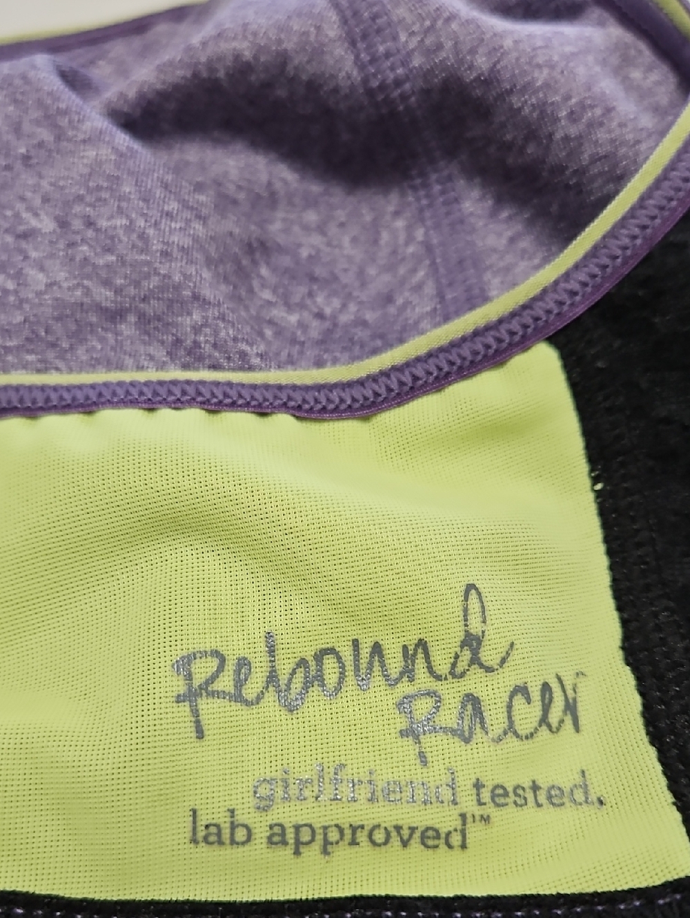 Moving Comfort Rebound Racer Purple Supportive Racerback Sports Bra Size 36D - Picture 5 of 7